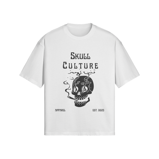 Smokin' Skelly Tee (White) & Smokin' Skelly Sweat Shorts (White)